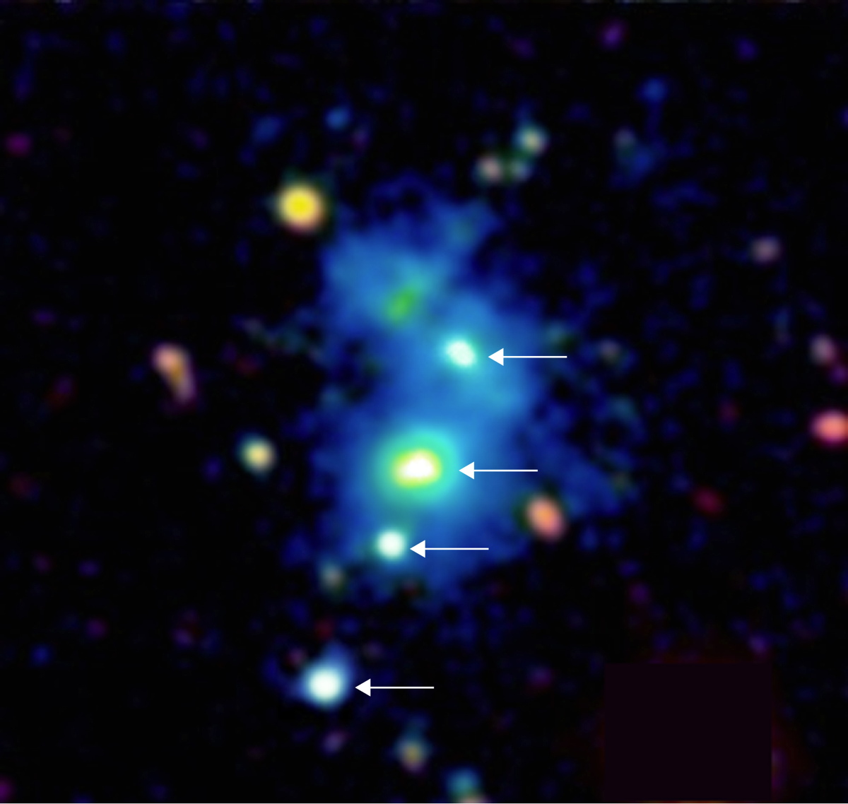 Rare Quasar Quartet Is the First of Its Kind Ever Seen
